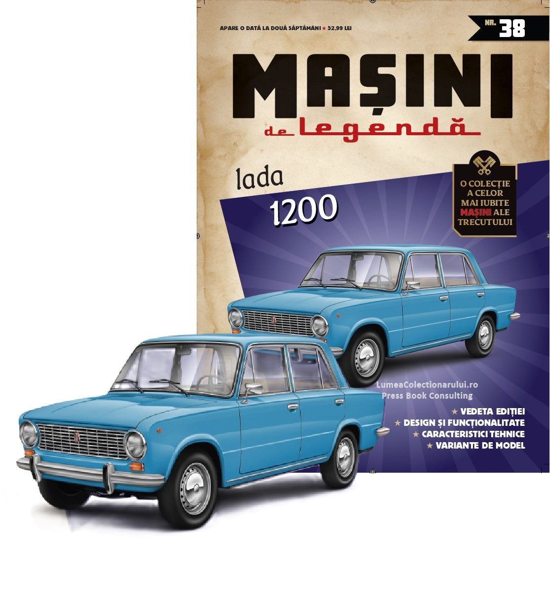 Macheta auto Lada 1200 Nr.38, 1:43 Masini de Legenda DeAgostini