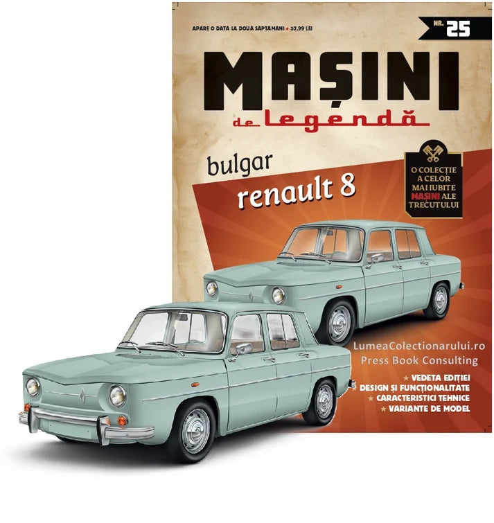 Macheta auto Renault 8 Bulgar Nr.25 Editia 2, 1:43 Masini de Legenda DeAgostini