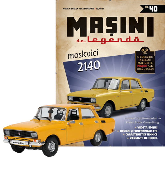 Macheta auto Moskvich 2140 Nr.40, 1:43 Masini de Legenda DeAgostini
