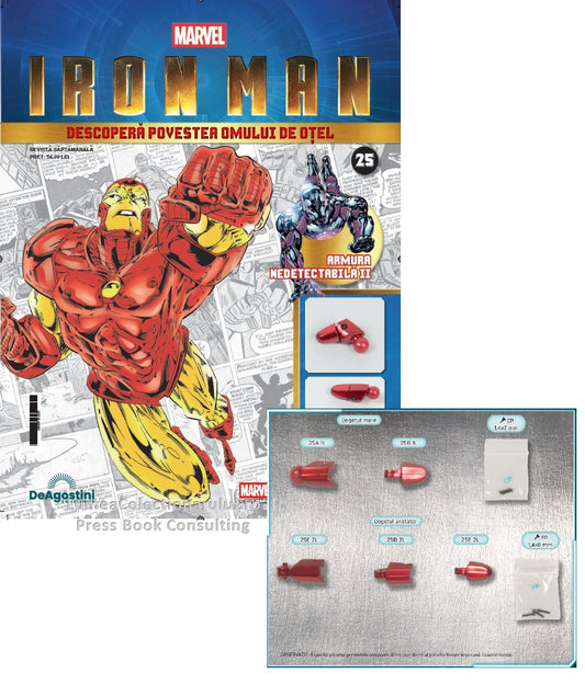 Macheta Iron Man - Armura MARK III nr.25, KIT construibil Deagostini