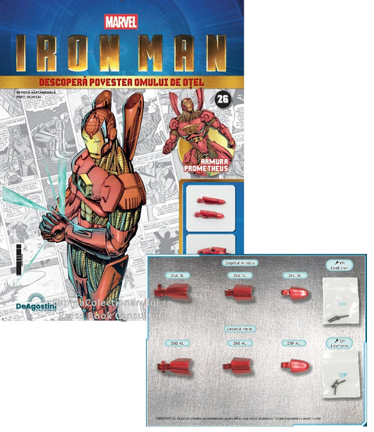 Macheta Iron Man - Armura MARK III nr.26, KIT construibil Deagostini