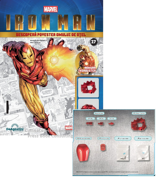 Macheta Iron Man - Armura MARK III nr.27, KIT construibil Deagostini
