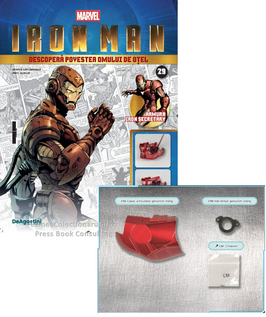 Macheta Iron Man - Armura MARK III nr.29, KIT construibil Deagostini