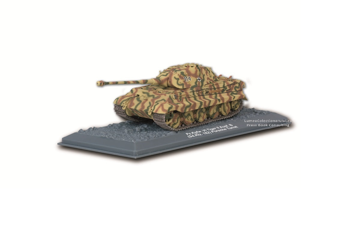 Macheta tanc Pz.Kpfw. VI Tiger II Nr.01, 1:72 Tancuri DeAgostini