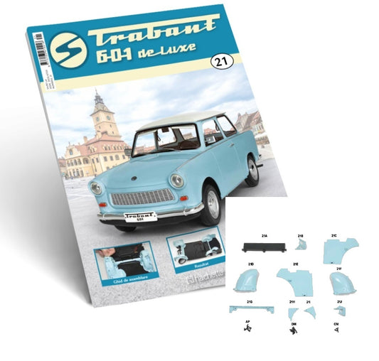 Macheta auto Trabant 601 de Luxe KIT nr.21, scara 1:8 Hachette