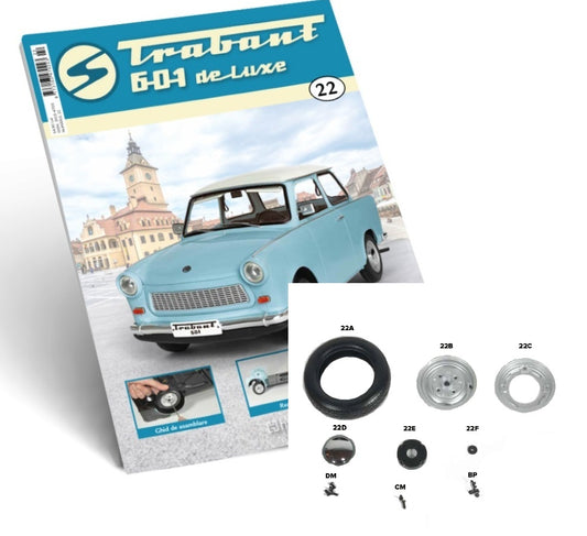 Macheta auto Trabant 601 de Luxe KIT nr.22, scara 1:8 Hachette