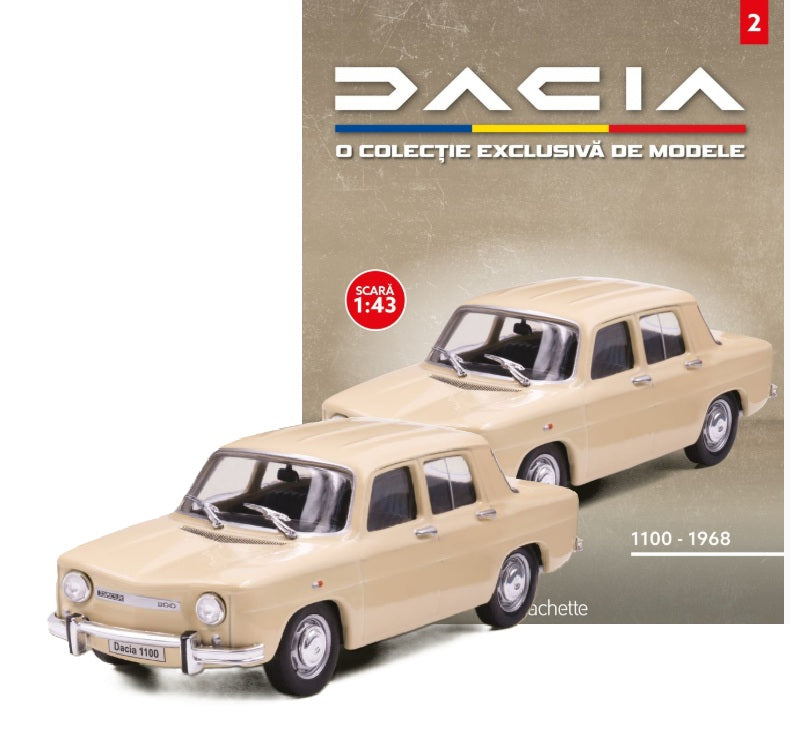Macheta auto Dacia 1100 1968 nr.02, scara 1:43 Hachette