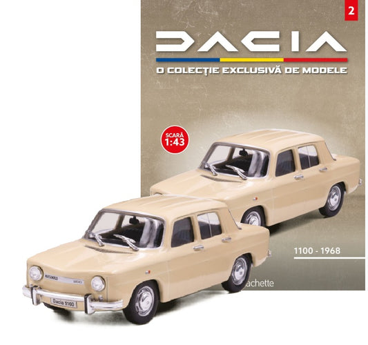 Macheta auto Dacia 1100 1968 nr.02, scara 1:43 Hachette