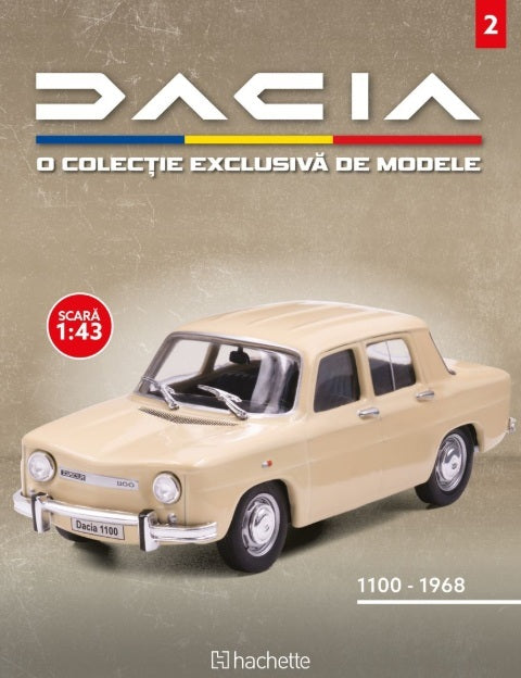 Macheta auto Dacia 1100 1968 nr.02, scara 1:43 Hachette