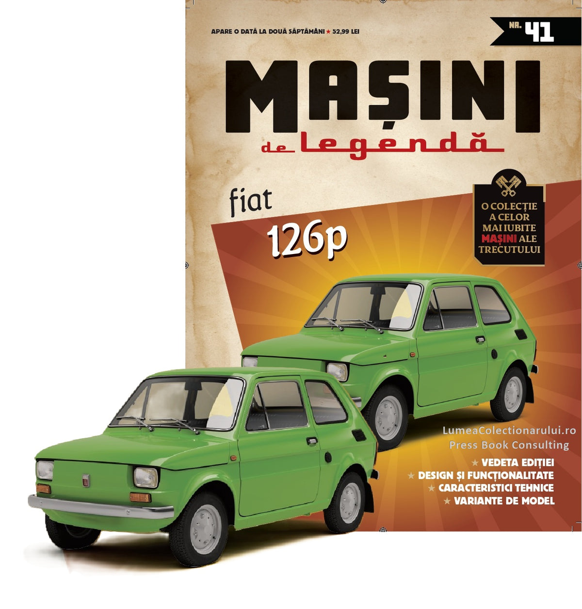 Macheta auto Fiat 126p Nr.41, 1:43 Masini de Legenda DeAgostini