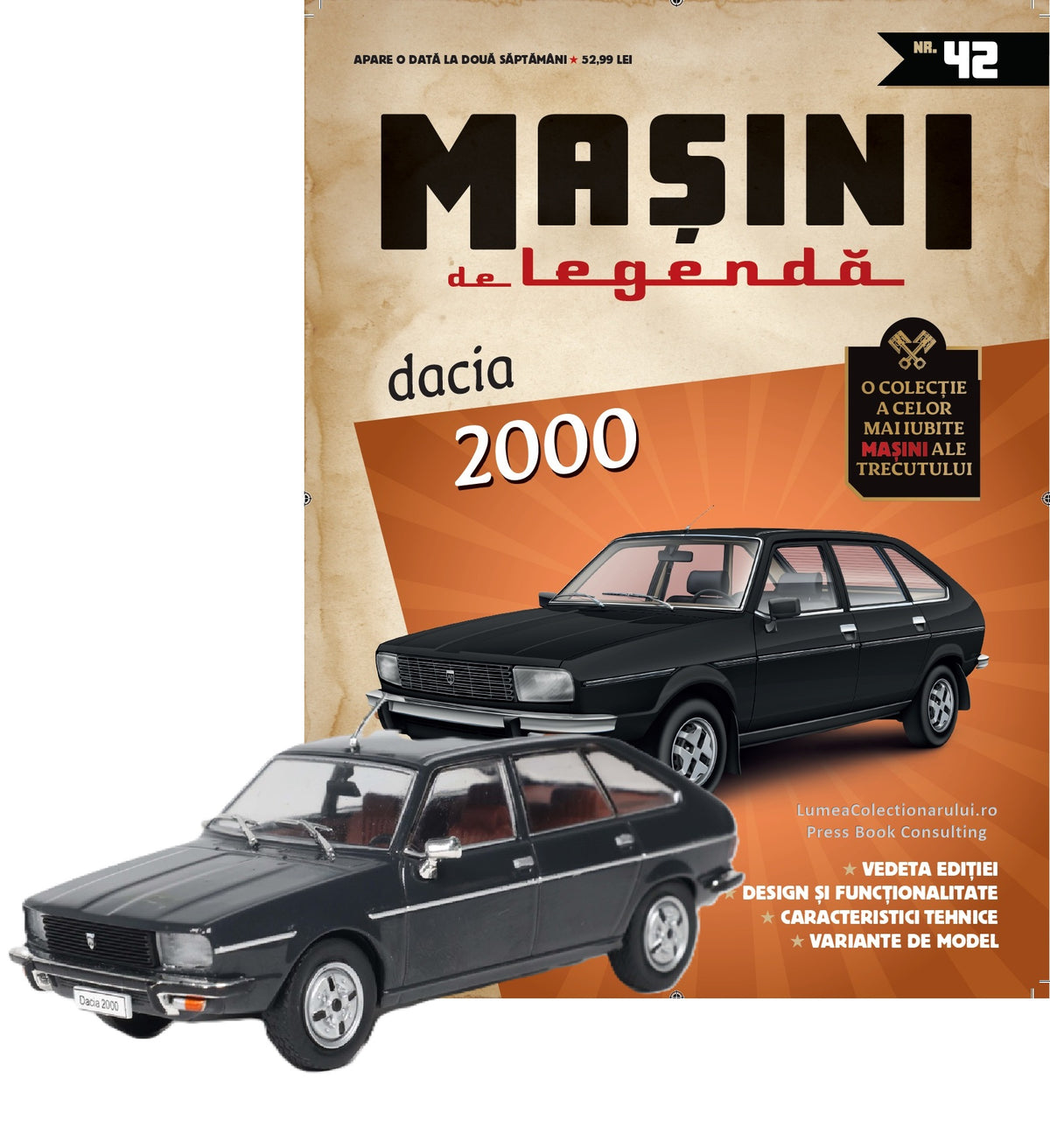 Macheta auto Dacia 2000 Nr.42, 1:43 Masini de Legenda DeAgostini