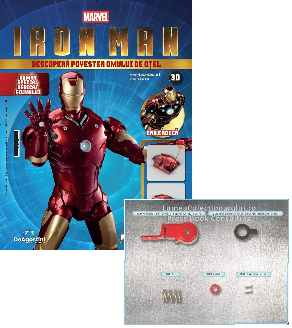 Macheta Iron Man - Armura MARK III nr.30, KIT construibil Deagostini