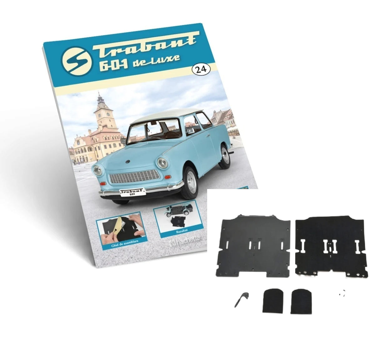 Macheta auto Trabant 601 de Luxe KIT nr.24, scara 1:8 Hachette