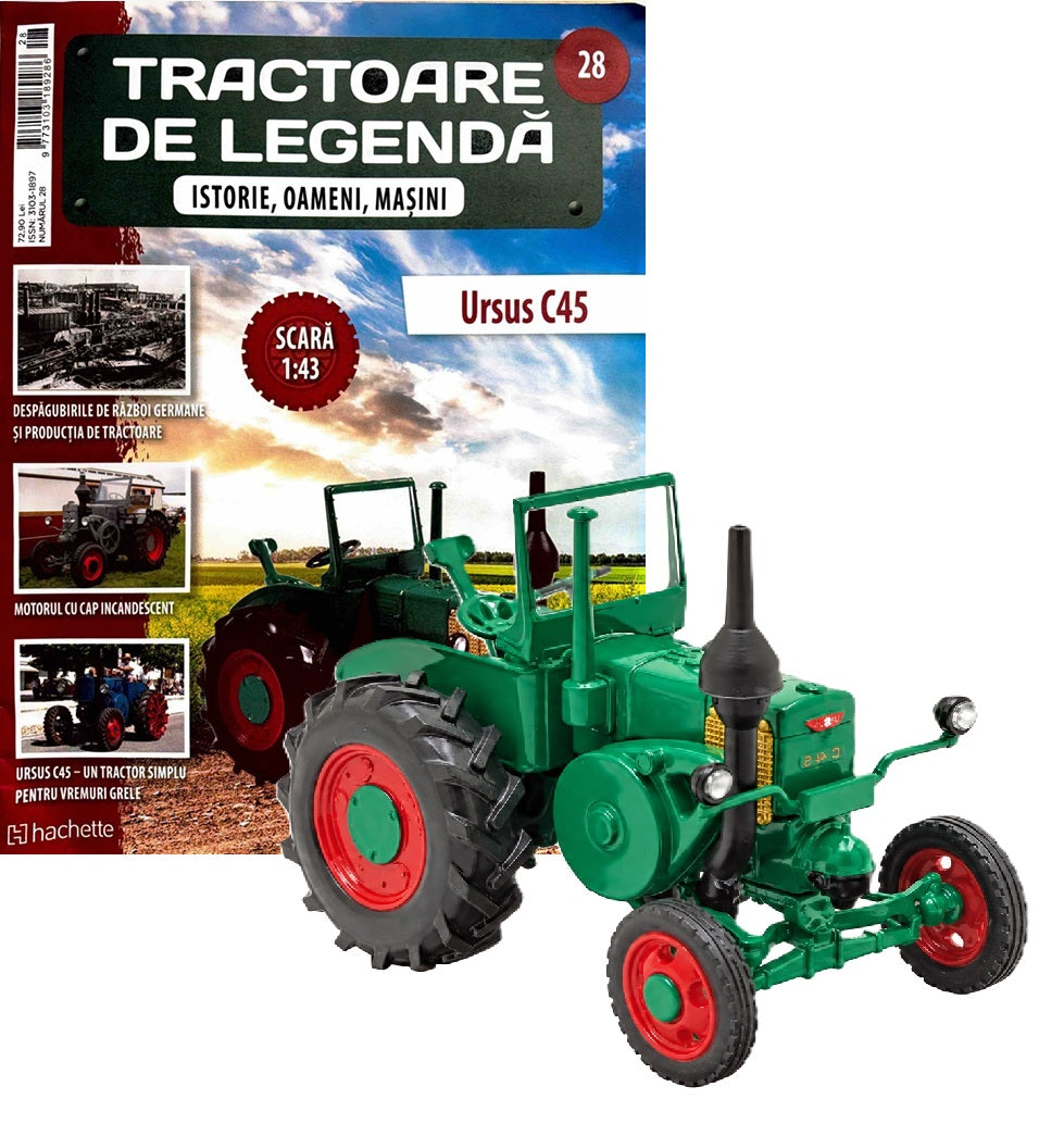 Macheta tractor Ursus C45 - Polonia nr.28, scara 1:43 Hachette