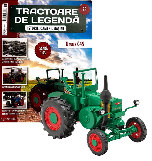 Macheta tractor Ursus C45 - Polonia nr.28, scara 1:43 Hachette