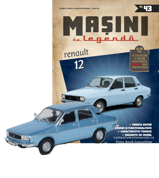 Macheta auto Renault 12 TS Nr.43, 1:43 Masini de Legenda DeAgostini
