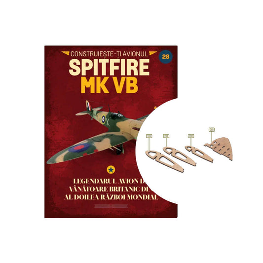 Macheta avion Spitfire MK VB KIT nr 28, 1:12 Libertatea