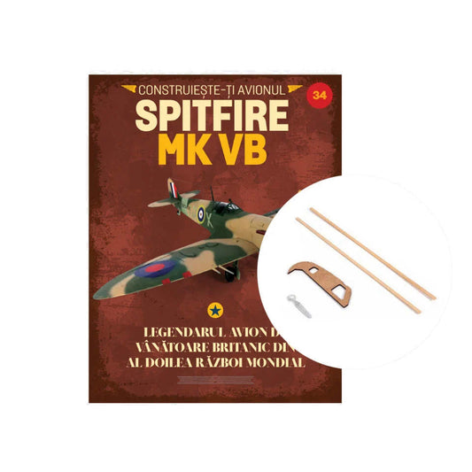 Macheta avion Spitfire MK VB KIT nr 34, 1:12 Libertatea