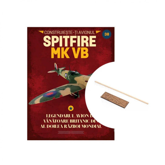 Macheta avion Spitfire MK VB KIT nr 38, 1:12 Libertatea