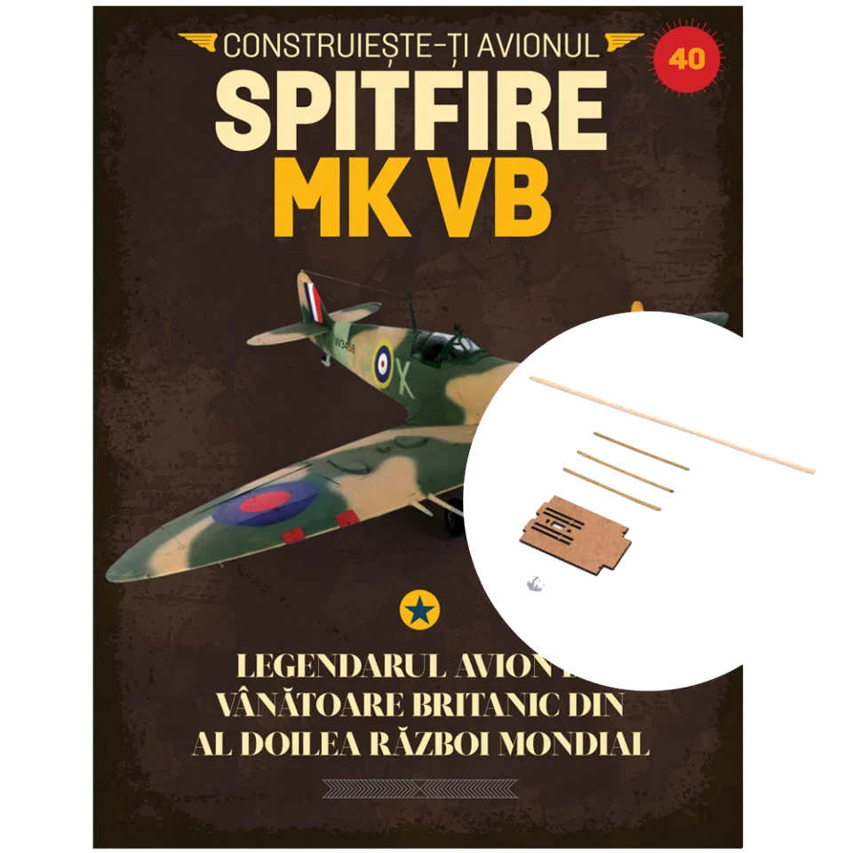 Macheta avion Spitfire MK VB KIT nr 40, 1:12 Libertatea