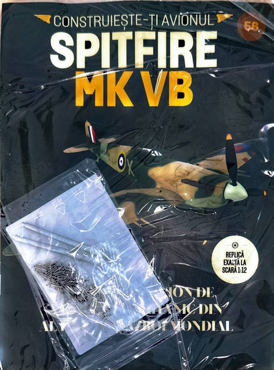 Macheta avion Spitfire MK VB KIT nr 56, 1:12 Libertatea
