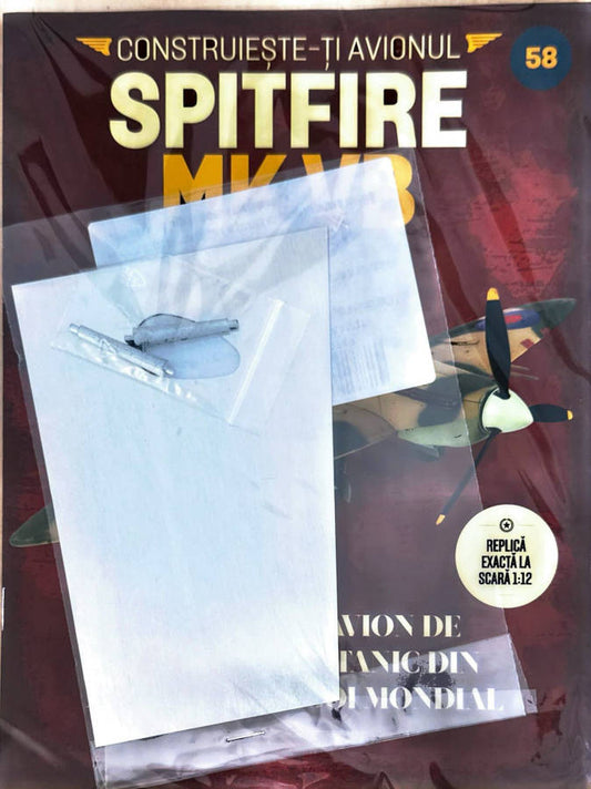 Macheta avion Spitfire MK VB KIT nr 58, 1:12 Libertatea
