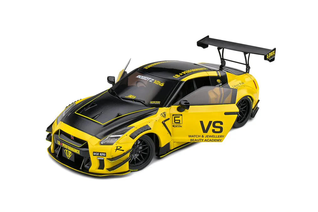 Macheta auto Nissan GT-R (R35) W/ Liberty Walk Body Kit 2.0 (2020) 1:18 Solido