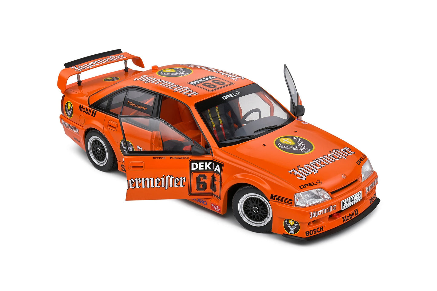 Macheta auto Opel Omega Evo 500 Orange #66 P.Oberndorfer DTM 1991 1:18 Solido