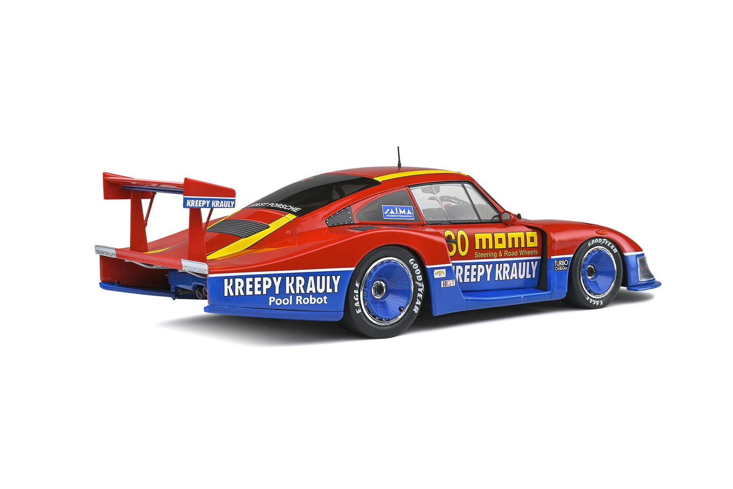 Macheta auto Porsche 935 MOBYDICK RED #30 G.MORETTI/S.VAN DER MARWE 6H MID OH 1:18 Solido