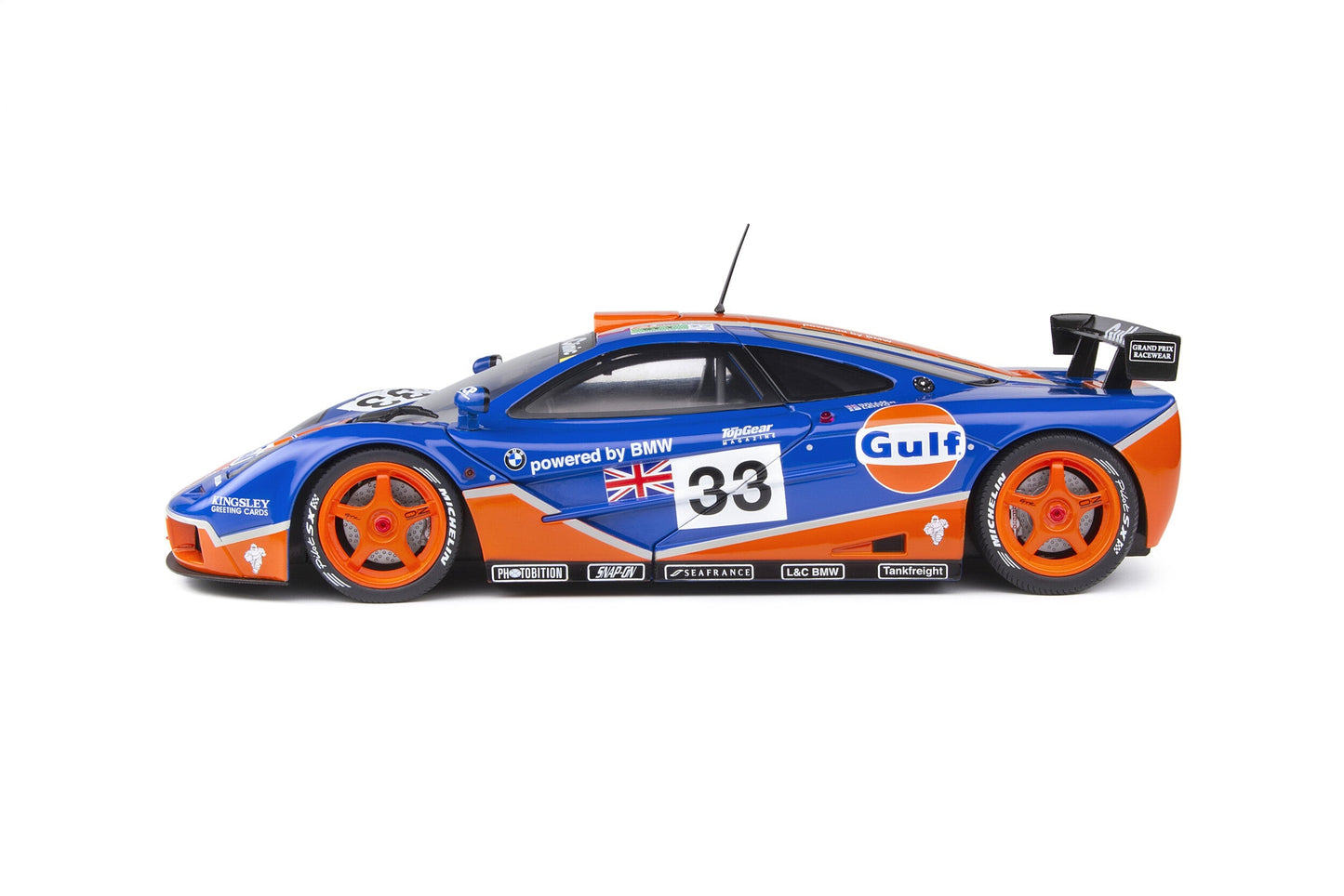 Macheta auto McLaren F1 GTR Short Tail 24H Le Mans 1996 Bellm  Letho  Weaver #33 1:18 Solido