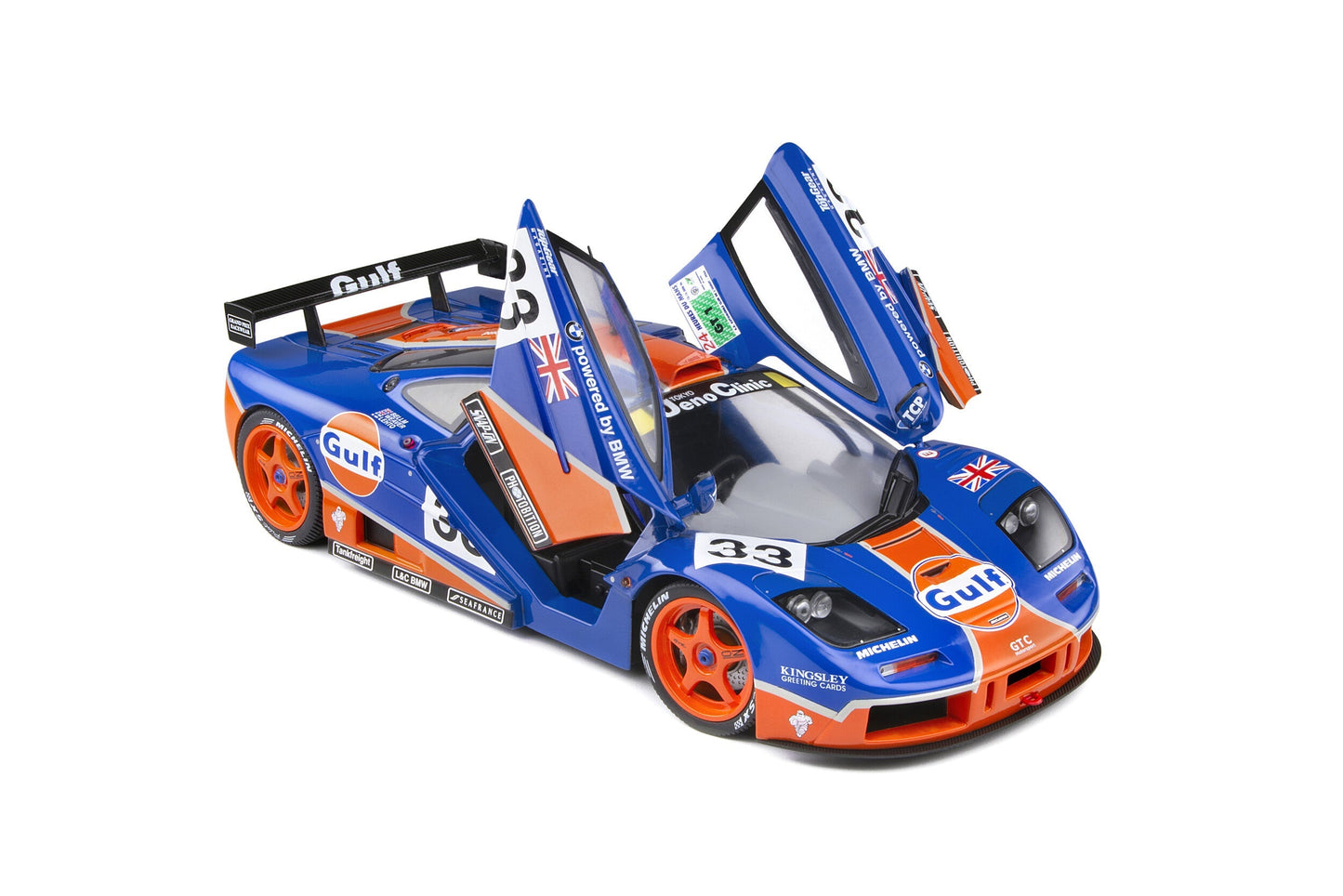 Macheta auto McLaren F1 GTR Short Tail 24H Le Mans 1996 Bellm  Letho  Weaver #33 1:18 Solido