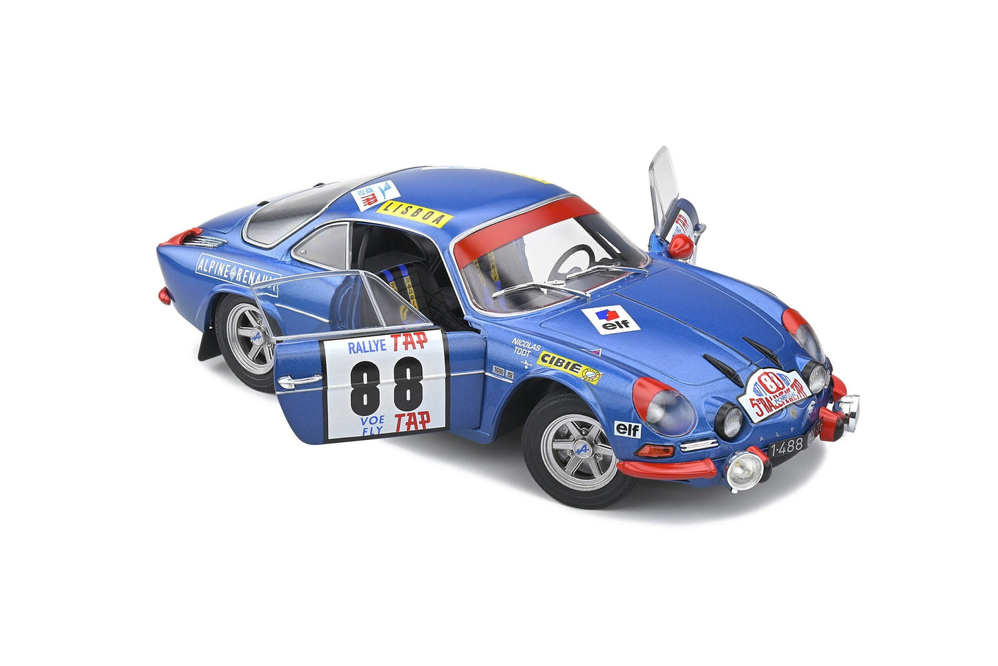 Macheta auto Alpine A110 1600S Rallye Du Portugal (1971) 1:18 Solido