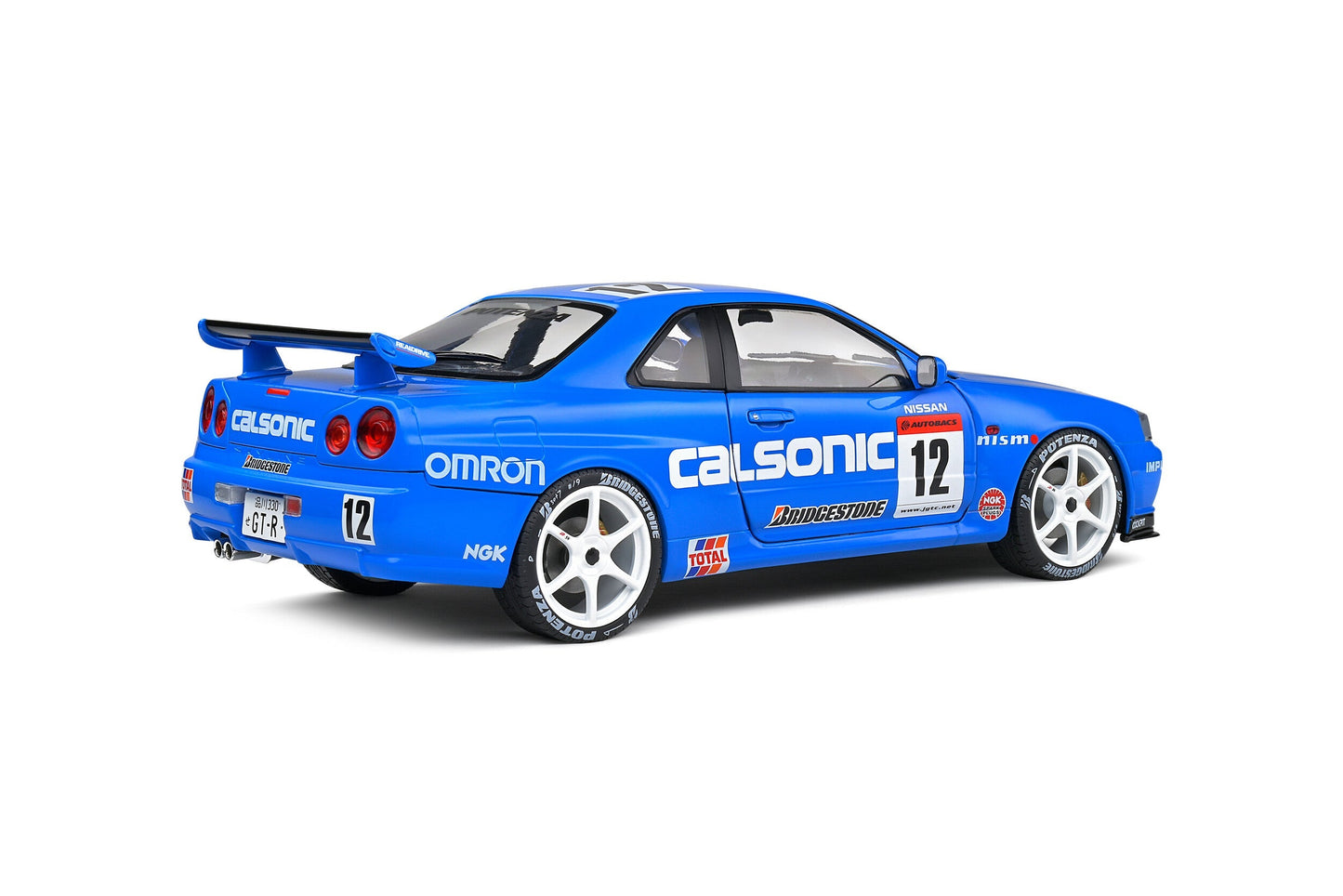 Macheta auto Nissan GT-R (R34) Streetfighter Calsonic Tribute  (2000) 1:18 Solido