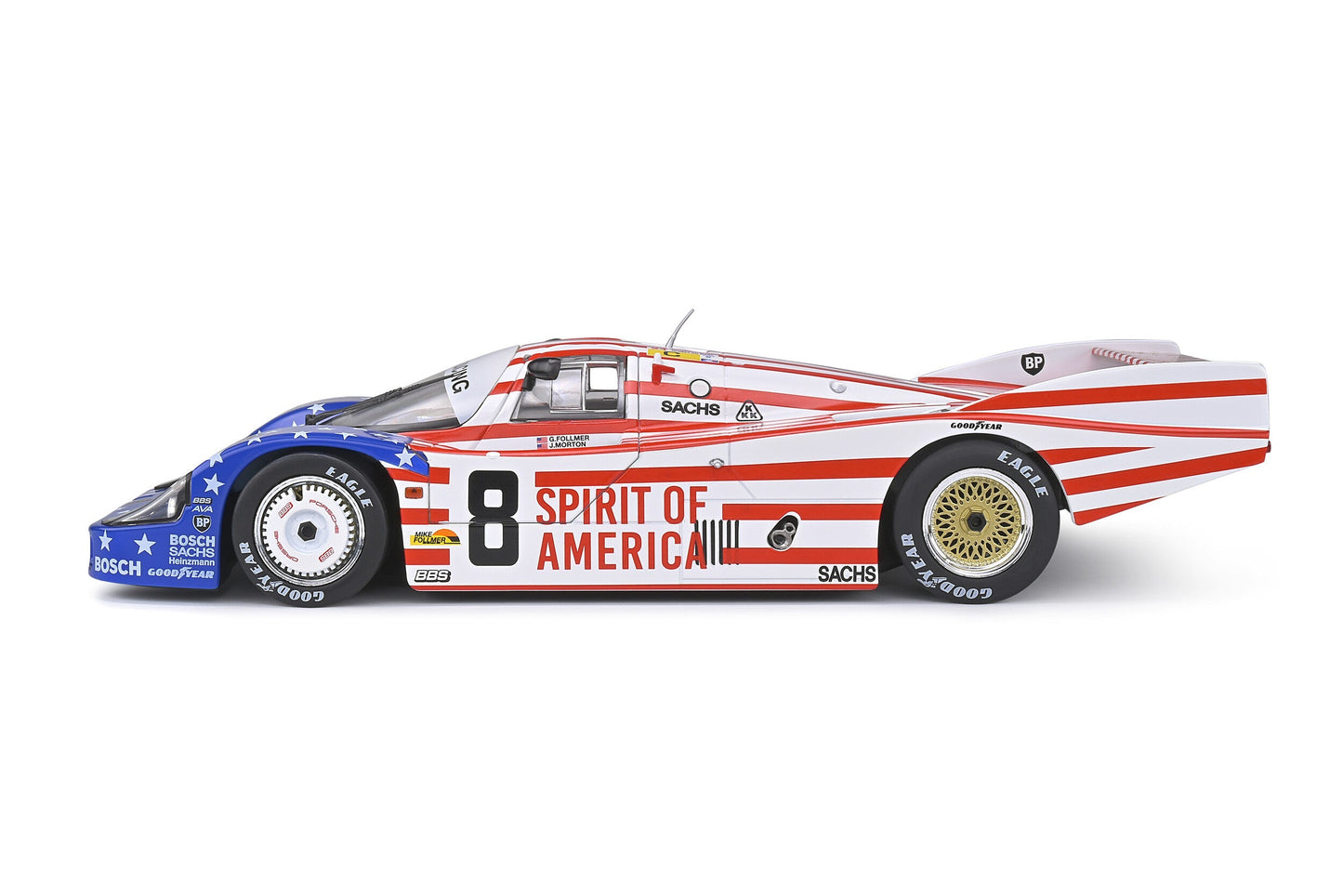 Macheta auto Porsche 956LH  24H Le Mans #8 FOLLMER, MORTON, MILLER (1986) 1:18 Solido