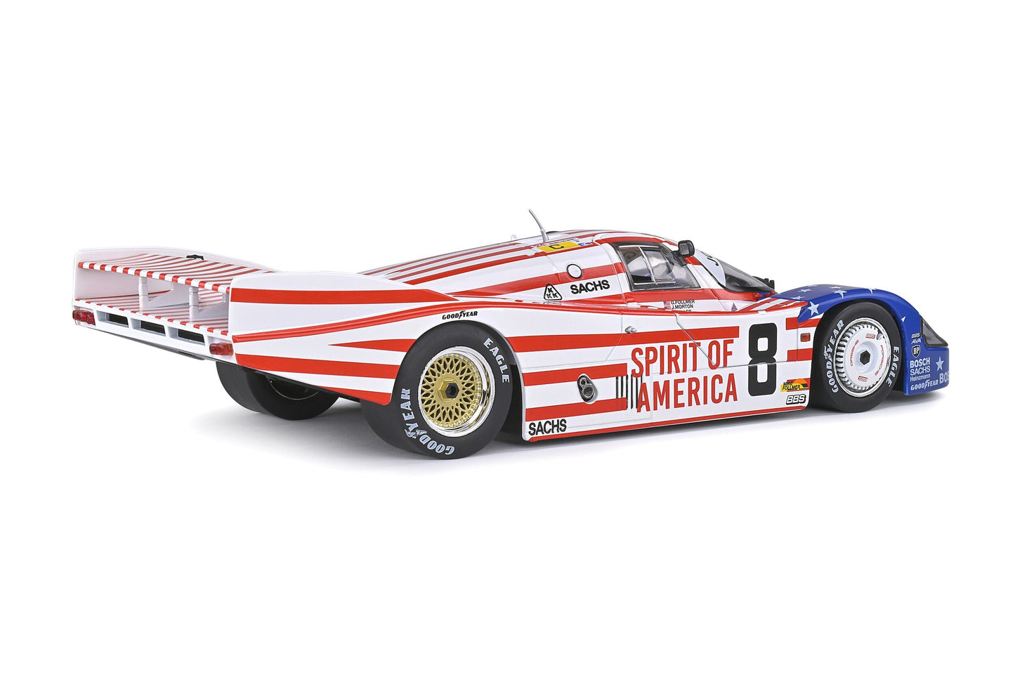 Macheta auto Porsche 956LH  24H Le Mans #8 FOLLMER, MORTON, MILLER (1986) 1:18 Solido