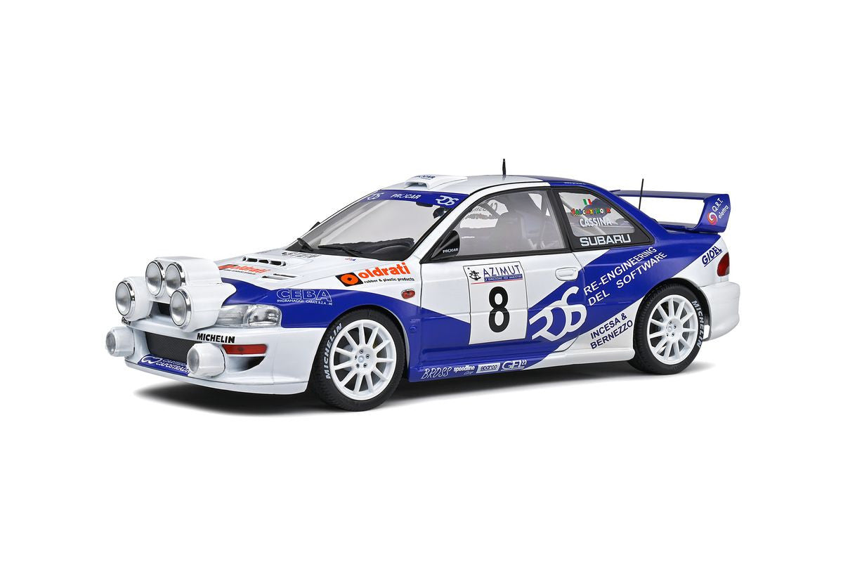 Macheta auto Subaru Impreza S5 WRC99 White Rally Azimut Di Monza (2000 ) 1:18 Solido