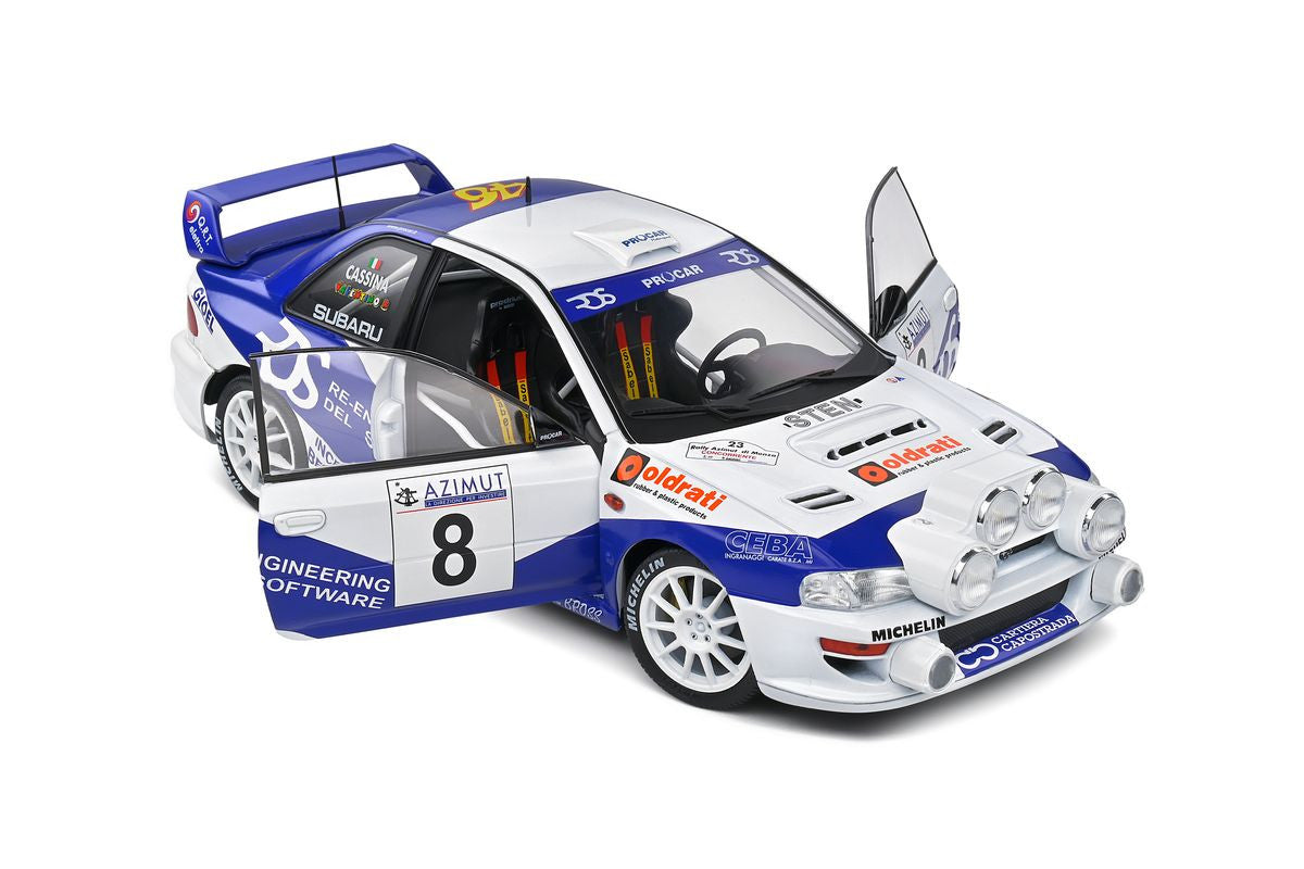 Macheta auto Subaru Impreza S5 WRC99 White Rally Azimut Di Monza (2000 ) 1:18 Solido