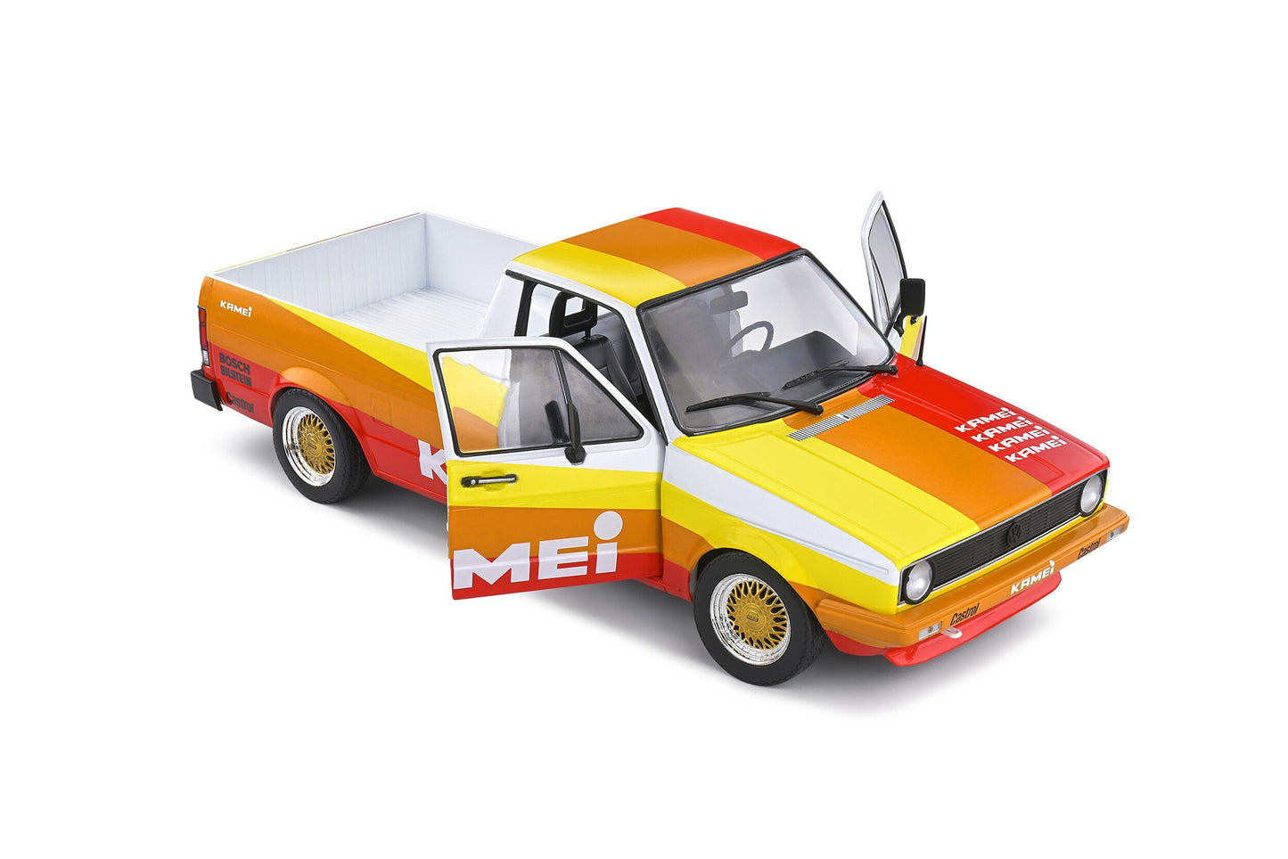 Macheta auto Volkswagen Caddy Mk.1 Kamei tribute "Street Fighter" Red (1982) 1:18 Solido